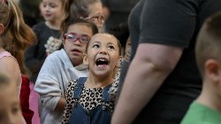 Excitement and smiles!